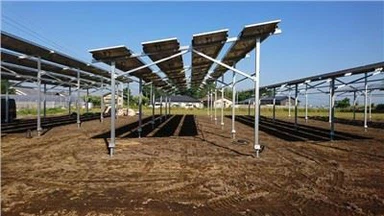 Suport de montare pentru terenuri agricole fotovoltaice