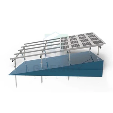 Sistem de raftare la sol din aluminiu pentru panouri solare|Soluții de unghi de înclinare personalizabile