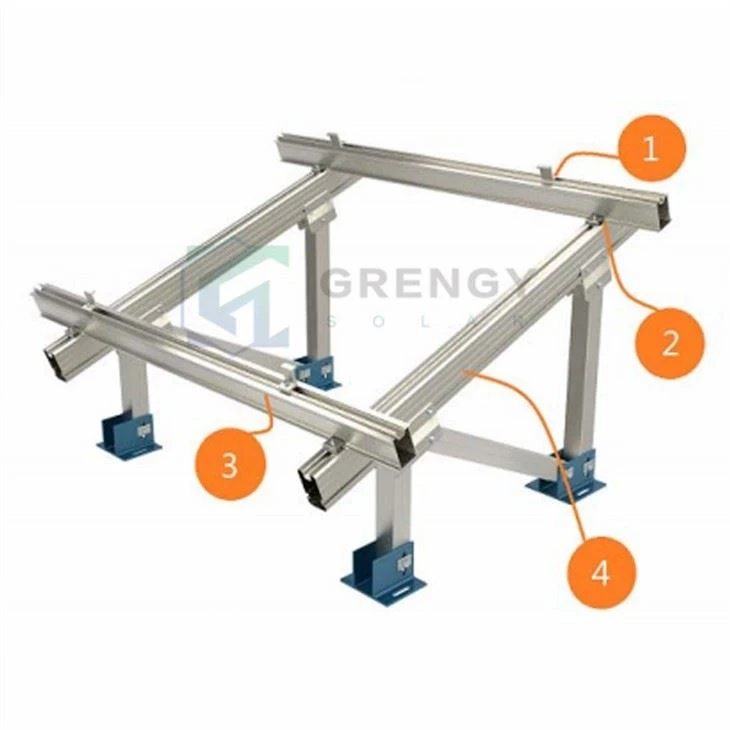 DoubleColumn Solar Ground Mounting Structure
