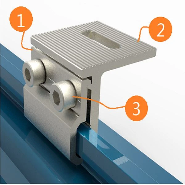 non-penetration solar clamp for metal roof