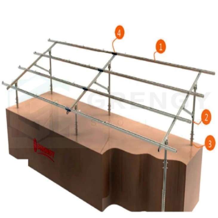 pilling solar bracket with double poles