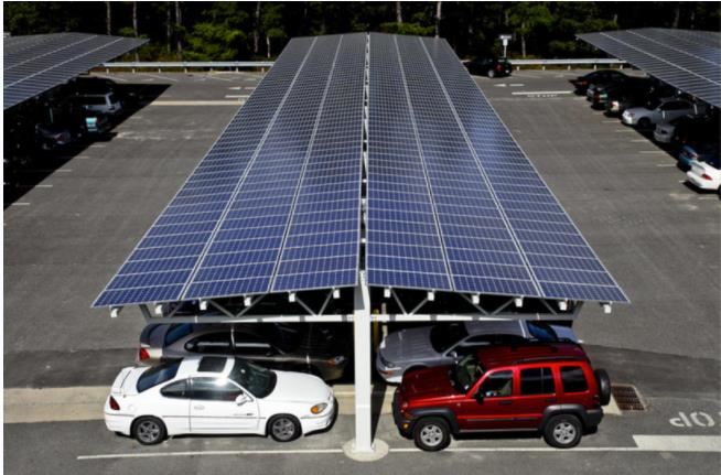 Sistem de montare solar impermeabil pentru carport