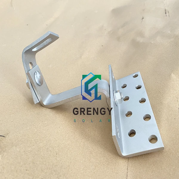 adjustable solar tile roof hook