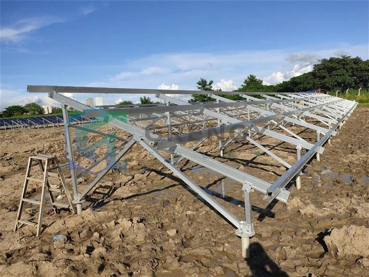 Aluminum Ground Racking System For Solar Panels | Customizable Tilt Angle Solutions price