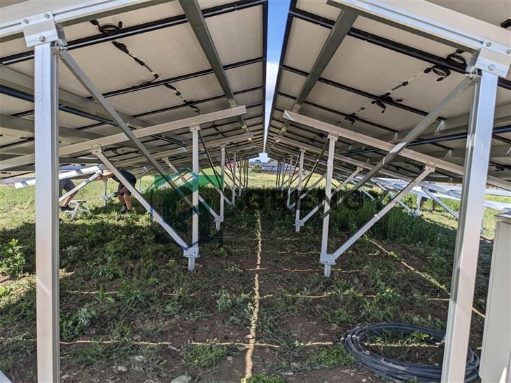 Aluminum Solar Brackets With Helical Piles