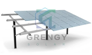 Montare la sol cu un singur stâlp solar