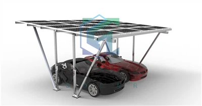Sistem solar pentru carport impermeabil