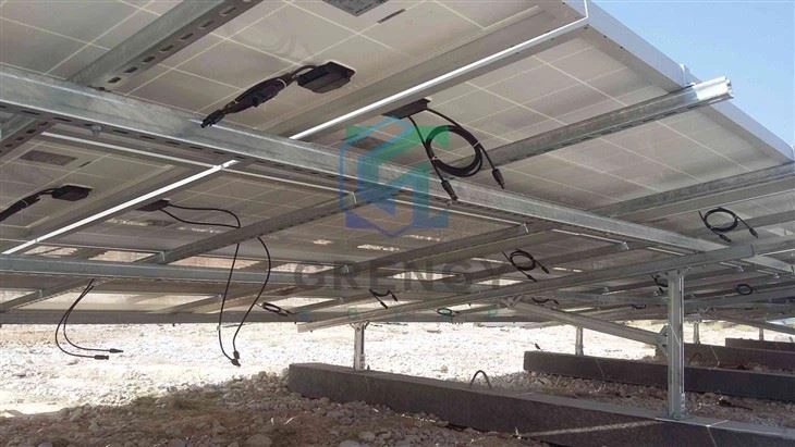 Concrete Base Solar Mounting Structure