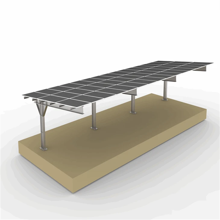 Carport de oțel în formă de t pentru panouri solare