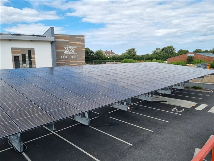 T Shaped Steel Carport For Solar Panels