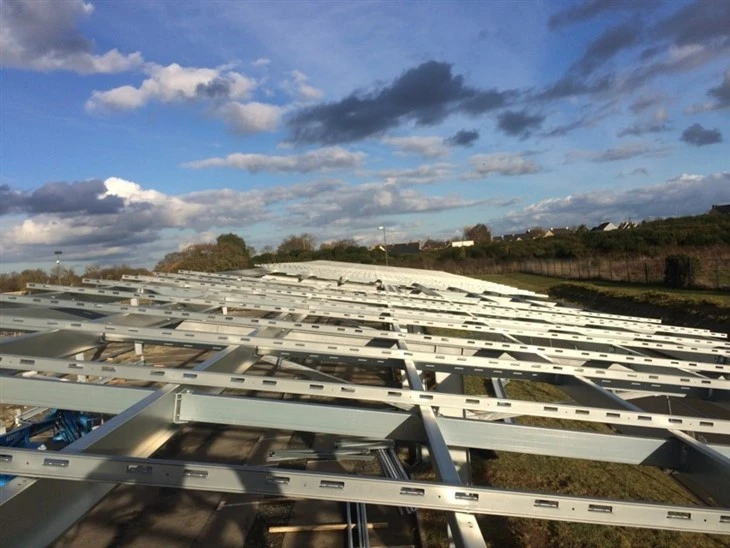 T Shaped Steel Carport For Solar Panels